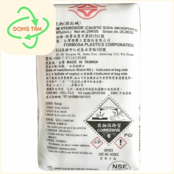 Xút Hạt Đài Loan 99% - NaOH Sodium hydroxide