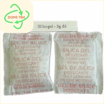 Silica Gel 5gr lụa đỏ và xanh